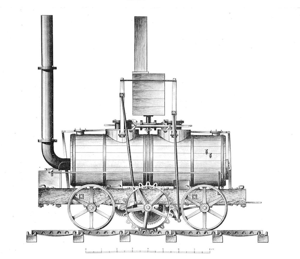 The Salamanca steam locomotive